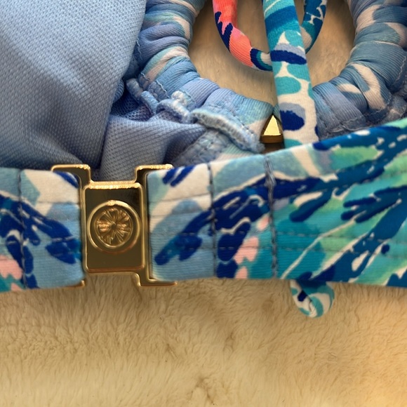 Lilly Pulitzer Rathia Bikini Top & Pico High Cut Bottom Swim in Hidden Treasure - Picture 7 of 11